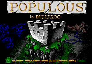 Populous (Europe) Title Screen